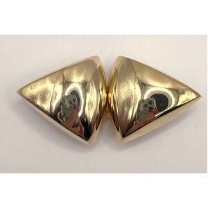Vintage Dotty Smith Sculptural Belt Buckle Gold Tone Signed fits 1/2" belt